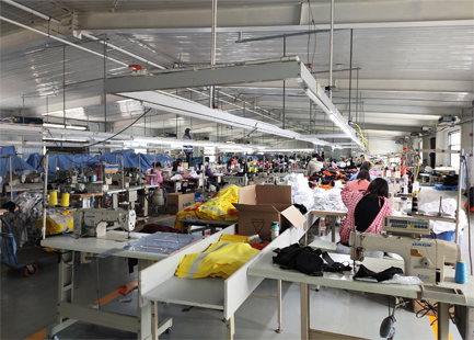 flame resistant knitted garment factory